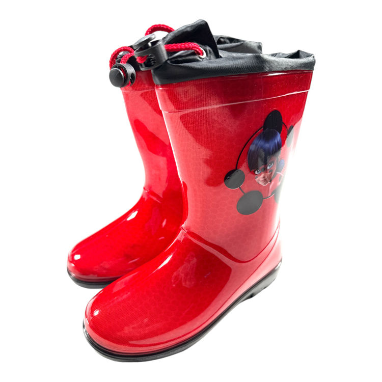 Picture of 5054 GIRLS MIRACULOUS RED RAIN BOOTS / WELLIES / WELLINGTONS